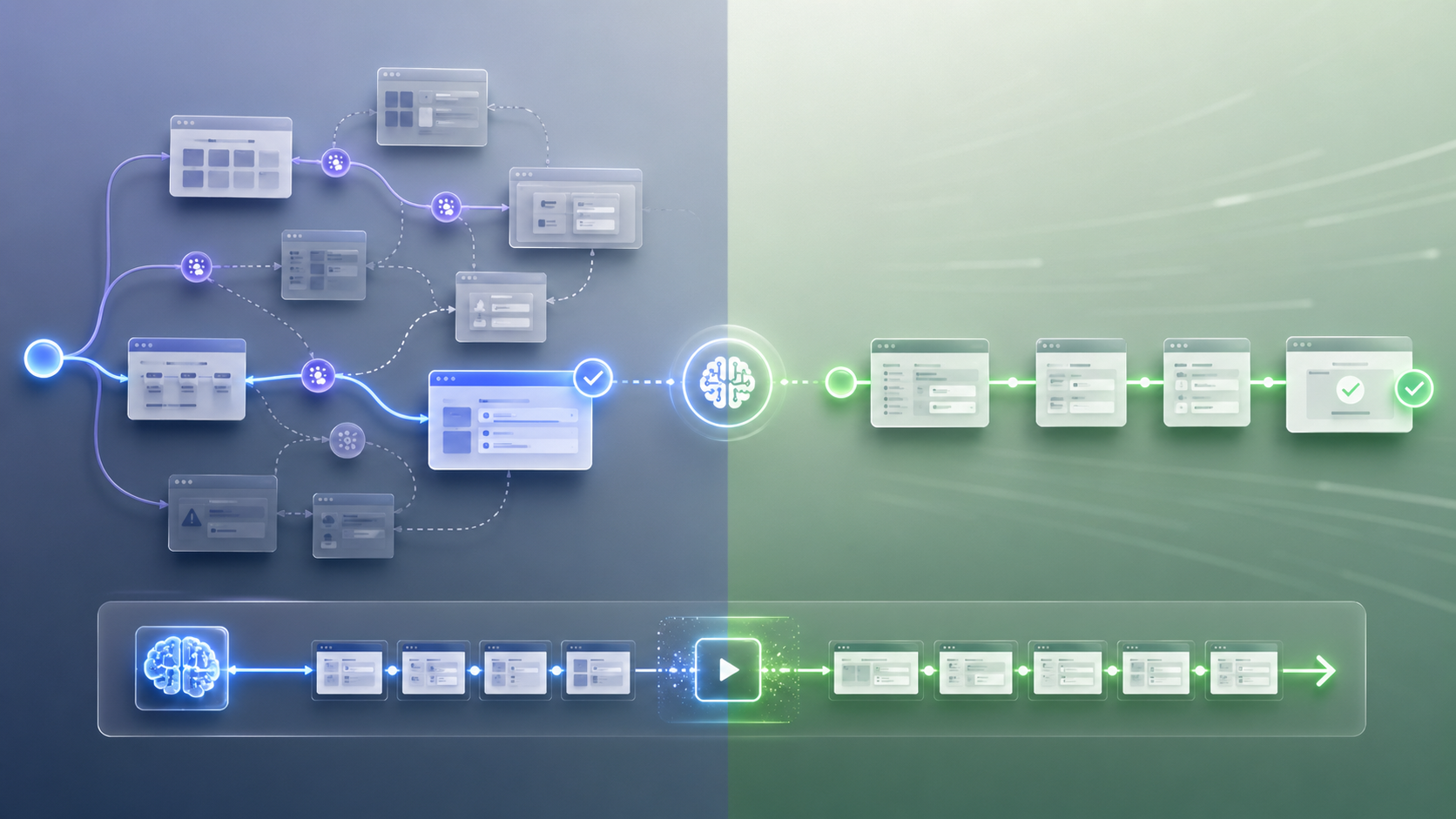 AI pathfinding versus macro replay
