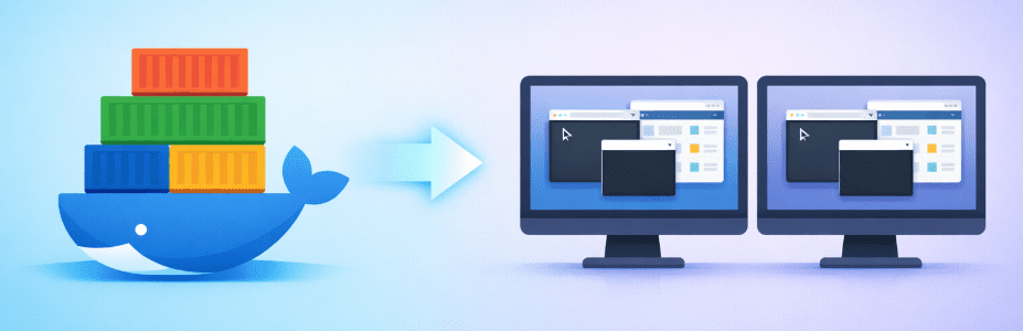 이 경우엔 도커보단 가상 머신이 더 낫다